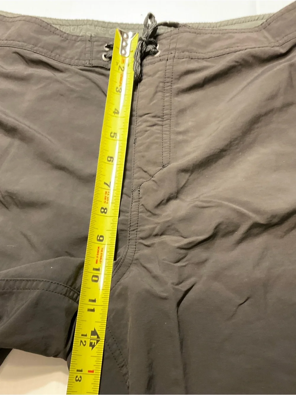 Patagonia Board Shorts Gray Wave Logo Stretch Surfing Swim Trunks Men Sz 36